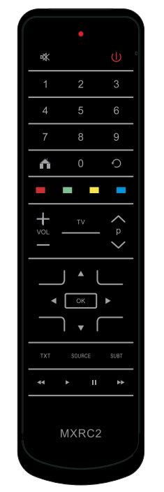 Télécommande universelle MXRC2 pour TV d'hôtel